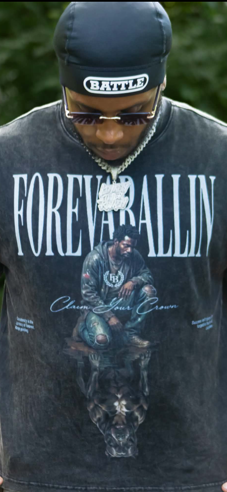 FOREVABALLIN "Dog in Me" Vintage Tee
